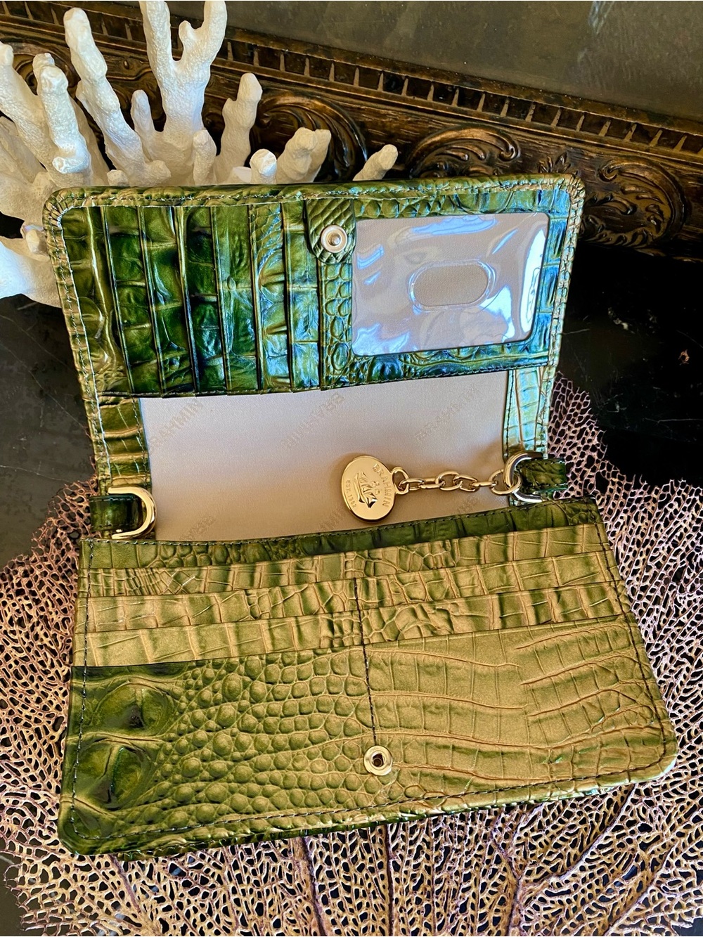 Brahmin MINUETTE Croc Embossed Crossbody - Picture 8 of 16